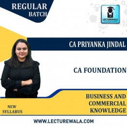 CA Foundation Business And Commercial knowledge Regular Course : Video Lecture + Study Material By  CA Priyanka Jindal(For May 2022)