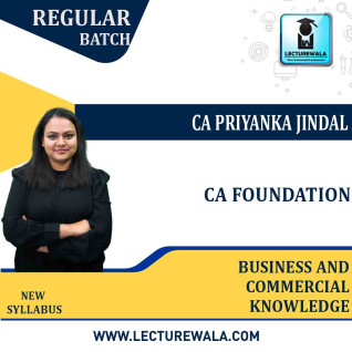 CA Foundation Business And Commercial knowledge Regular Course : Video Lecture + Study Material By CA Priyanka Jindal(For May 2022) CA Foundation Business And Commercial knowledge Regular Course : Video Lecture + Study Material By CA Priyanka Jindal(For May 2022)