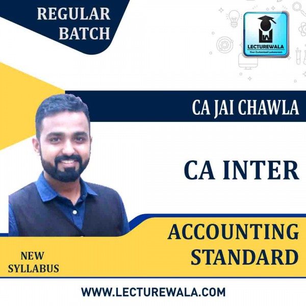 CA Inter (AS-Group-2)  Accounting Standard  Regular Course By CA Jai Chawla : Pendrive/Online classes.