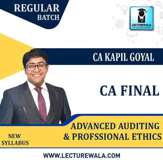 CA Final Audit Regular Course by CA Kapil Goyal for Repeater Students : Online classes.