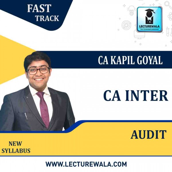 CA Inter Audit Fastrack Course Course by CA Kapil Goyal :  Pen drive / Online classes.