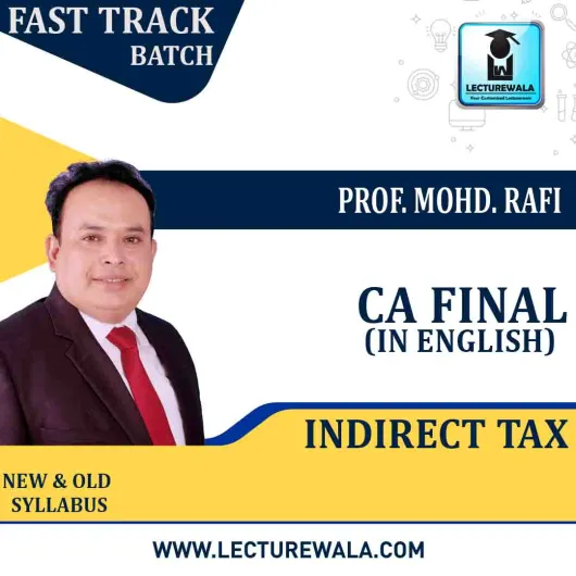 CA Final IDT Crash Course : Video Lecture + Study Material By Prof. Mohd. Rafi (For Dec. 2022)