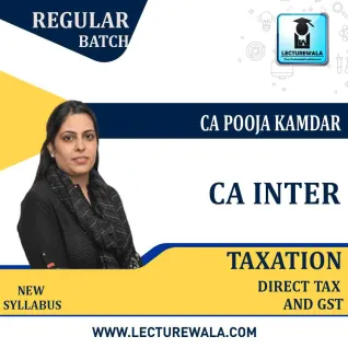CA Inter Taxation (DT & GST) Regular Course By CA Pooja Kamdar: Pen drive / Google drive. CA Inter Taxation (DT & GST) Regular Course By CA Pooja Kamdar: Pen drive / Google drive.