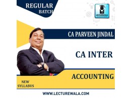 CA Inter Accounts Regular Course By CA Praveen Jindal : PEN DRIVE / ONLINE CLASSES.