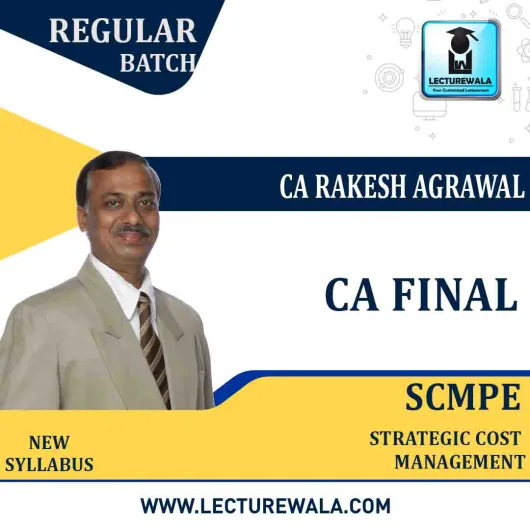 CA Final SCMPE (New Version-4 ) (English) Regular Course New Syllabus By CA Rakesh Agrawal : Pen drive / Online classes.