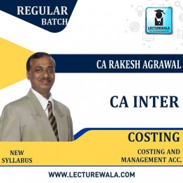 CA Inter Costing (ENGLISH) (VERSION - 2) New Syllabus Regular Course : Video Lecture + Study Material By CA Rakesh Agrawal (For  May 2022)