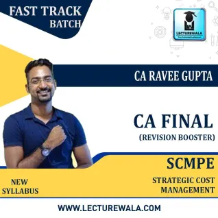 CA Final SCMPE (Costing) Booster (Revision + Practice) Course New Syllabus : Video Lecture + Study Material By CA Ravee Gupta (For May 2021 & Nov. 2021) CA Final SCMPE (Costing) Booster (Revision + Practice) Course New Syllabus : Video Lecture + Study Material By CA Ravee Gupta (For May 2021 & Nov. 2021)