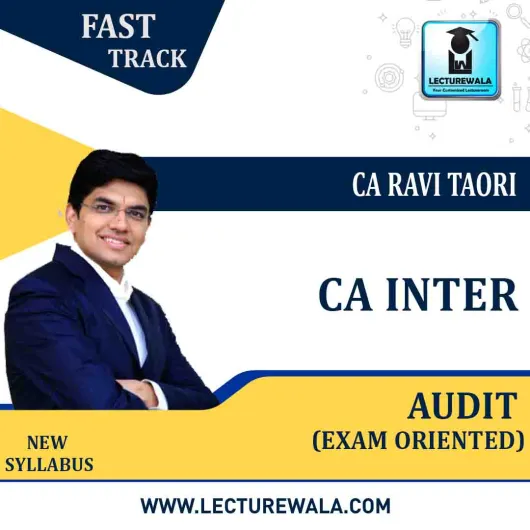 CA Inter Audit Exam Oriented Super 20 Crash Course : Video Lecture + Study Material By CA Ravi Taori (For May 2022 & Nov2022 )