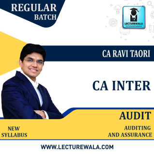 CA Inter Audit New Syllabus recorded Regular Course : Video Lecture + Study Material By CA Ravi Taori (For May 2022) CA Inter Audit New Syllabus recorded Regular Course : Video Lecture + Study Material By CA Ravi Taori (For May 2022)