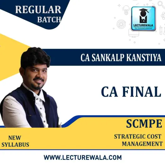 CA Final SCMPE Regular Course New Recording By CA Sankalp Kanstiya : Pen drive / online classes.