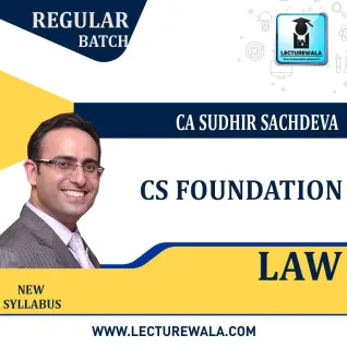 CS Foundation Law Regular Course New Syllabus By CA Sudhir Sachdeva : Pen drive / online classes. CS Foundation Law Regular Course New Syllabus By CA Sudhir Sachdeva : Pen drive / online classes.