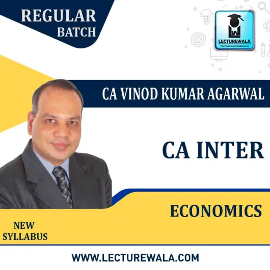 CA Inter Economics Regular Course By CA Vinod Kumar Agarwal : Pen Drive / Online Classes.