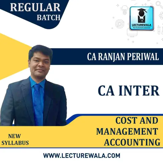 CA Inter Cost & Management Accounting New Syllabus by CA Ranjan Periwal : Pen Drive / Online Classes