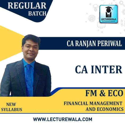 CA Inter FM & Eco. New Syllabus Regular Course by CA Ranjan Periwal : Pen Drive / Online Classes