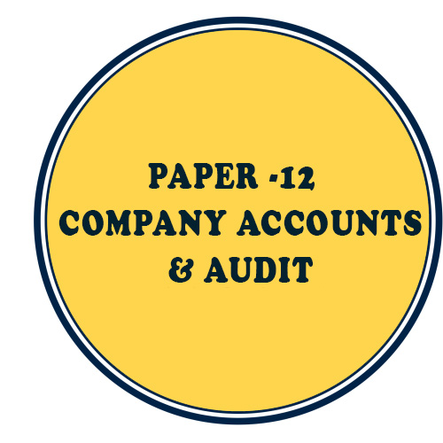 PAPER -12  COMPANY ACCOUNTS  & AUDIT