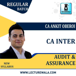 CA Inter Audit and Assurance Regular Course : Video Lecture + Study Material By CA Ankit Oberoi (For Nov. 2020) CA Inter Audit and Assurance Regular Course : Video Lecture + Study Material By CA Ankit Oberoi (For Nov. 2020)