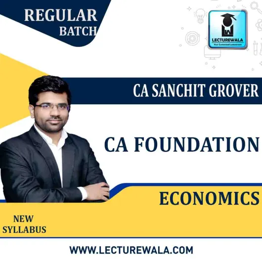CA Foundation Economics Regular Course: by CA Sanchit Grover : Pen drive / online classes CA Foundation Economics Regular Course: by CA Sanchit Grover : Pen drive / online classes