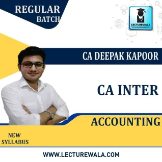 CA Inter Accounting Regular Course by CA Deepak Kapoor : Pen drive / Online classes. CA Inter Accounting Regular Course by CA Deepak Kapoor : Pen drive / Online classes.