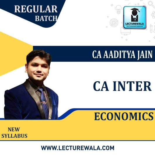 CA Inter Economics Regular Course By CA Aaditya Jain: Pendrive / Online Classes.