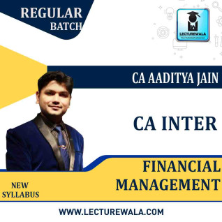 CA Inter Financial Management Regular Course By CA Aaditya Jain: Pendrive / Online Classes.