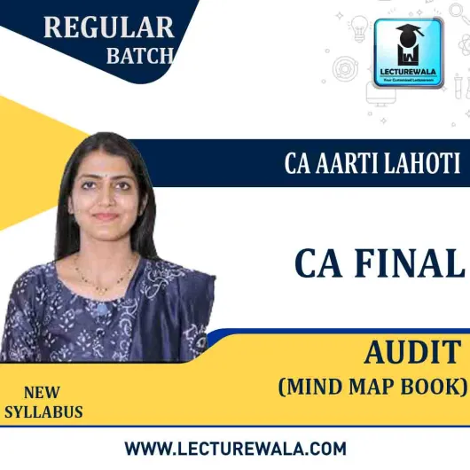 CA Final Audit Mind Map Book (1st Edition) : Study Material By CA Aarti Lahoti (For May 2021 & Nov. 2021)