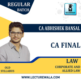 CA Final Law by CA Abhishek Bansal : Pendrive/Online classes. CA Final Law by CA Abhishek Bansal : Pendrive/Online classes.