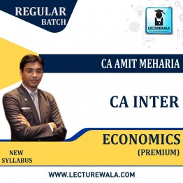 CA Inter/Ipcc Economics  Regular Course (Premium) : Video Lecture + Study Material By CA Amit Meharia (For Nov. 2020 & May 2021)