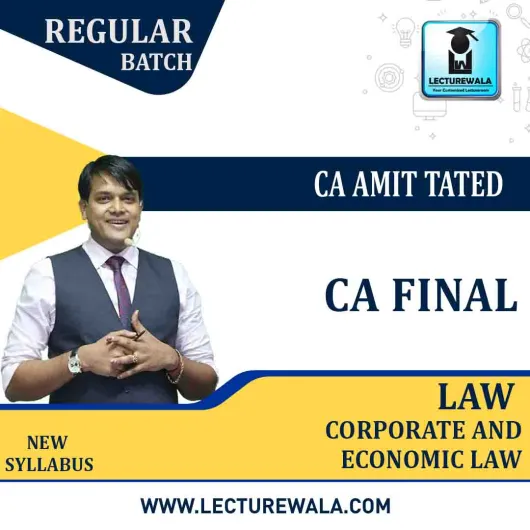 CA Final Corporate And Economic Law Regular Course by CA Amit Tated : Pen Drive / Online Classes