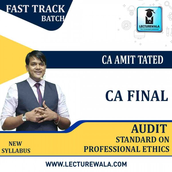 CA Final Audit Crash Course :by CA Amit Tated : Pen Drive / Online Classes 