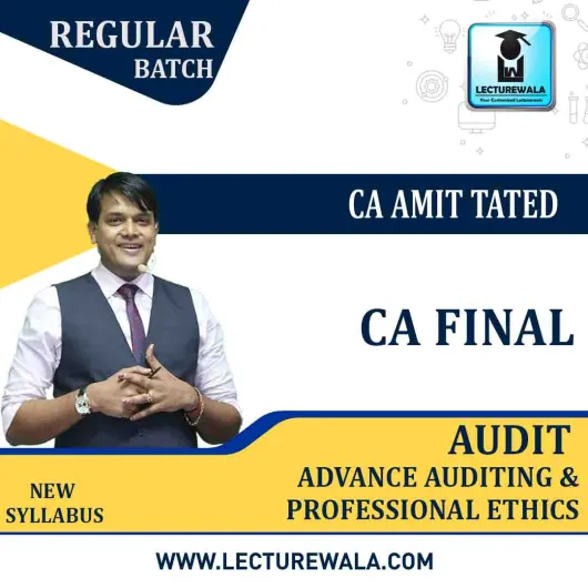 CA Final Audit Regular Course by CA Amit Tated: Pen Drive / Google Drive.