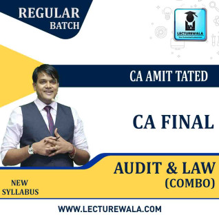 CA Final Audit And Law Combo Regular Course by CA Amit Tated : Pen Drive / Online Classes CA Final Audit And Law Combo Regular Course by CA Amit Tated : Pen Drive / Online Classes