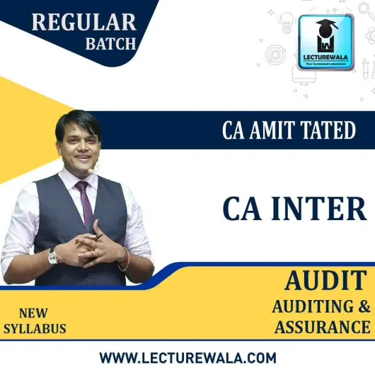 CA inter Audit Regular Course New Syllabus by CA Amit Tated: Pen Drive / Google Drive.