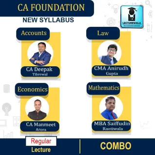 CA Foundation All Subject Combo Regular Course : Video Lecture + Study Material By CA Deepak Tibrewal, CA Manmeet Arora, CMA Anirudh Gupta & MBA Saiffudin Raotiwala (For Nov 2022 ) CA Foundation All Subject Combo Regular Course : Video Lecture + Study Material By CA Deepak Tibrewal, CA Manmeet Arora, CMA Anirudh Gupta & MBA Saiffudin Raotiwala (For Nov 2022 )