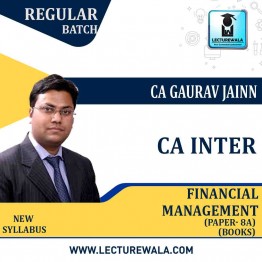 CA Inter Financial Management  Paper 8A New Course Book : BY CA Gaurav Jainn  (For Nov. 2020)