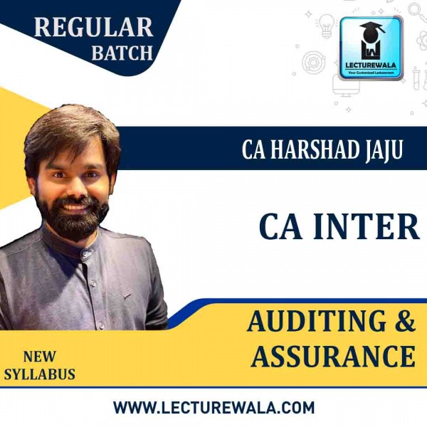 CA INTERMEDIATE GROUP II AUDITING AND ASSURANCE FULL LECTURES LIVE BY CA HARSHAD JAJU JUNE 2023 BATCH : LIVE CLASSES.