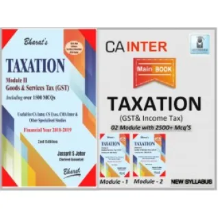 CA Inter TAXATION BOOK (GST + INCOME TAX + MCQ's) by CA JASSPRIT S. JOHAR CA Inter TAXATION BOOK (GST + INCOME TAX + MCQ's) by CA JASSPRIT S. JOHAR