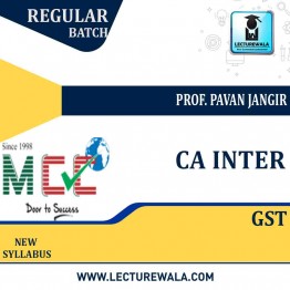 CA Inter GST Only Regular Course: Video Lectures + Study Materials by Prof. Pavan Jangir (For May 2021)