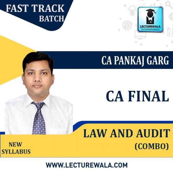 CA Final Corporate & Economic Laws & Advance Audit (Aug.2020 Batch) New Syllabus Crash Course Combo by CA Pankaj Garg : Pen Drive / Online Classes