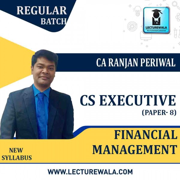 CS Executive Financial Management New Syllabus Regular Course  by CA Ranjan Periwal : Pen Drive / Online Classes