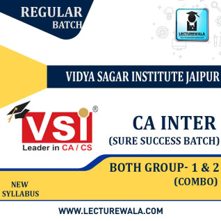 CA Inter Both Group Sure Success Batch : Video Lecture + Study Material By VSI (For Nov. 2022) CA Inter Both Group Sure Success Batch : Video Lecture + Study Material By VSI (For Nov. 2022)