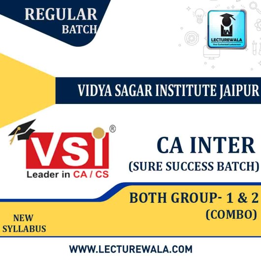 CA Inter Both Group Sure Success Batch : Video Lecture + Study Material By VSI (For Nov. 2022)