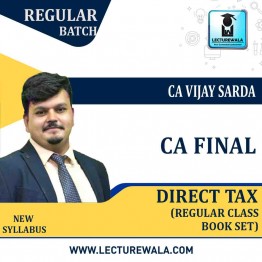 CA Final Paper 7 Direct Tax Regular Book : Study Material By CA Vijay Sarda (For Nov 2022)