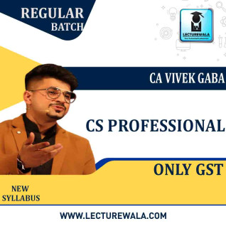 CS Professionals Only GST & Custom Regular Course By CA Vivek Gaba : Pen drive / Online classes. CS Professionals Only GST & Custom Regular Course By CA Vivek Gaba : Pen drive / Online classes.