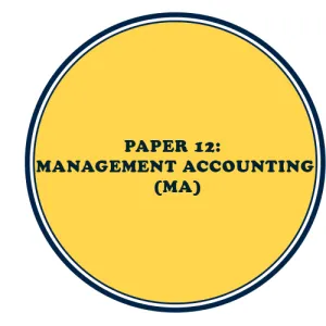 CMA Inter Paper 12: Management Accounting (MA)