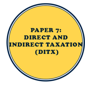 CMA Inter Paper 7 Direct and Indirect Taxation (DITX)