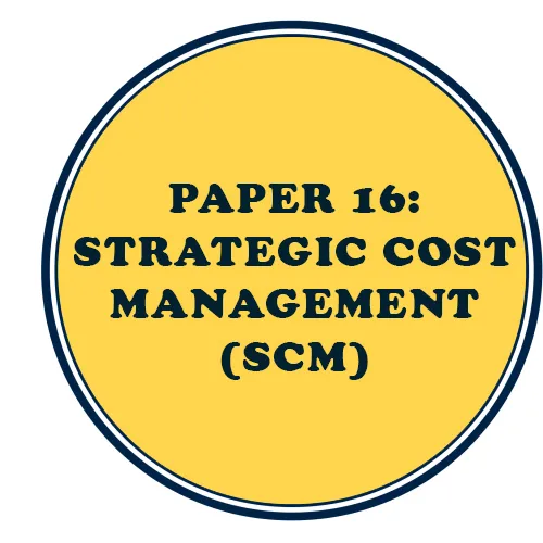 CMA Final Paper 16: Strategic Cost Management (SCM)