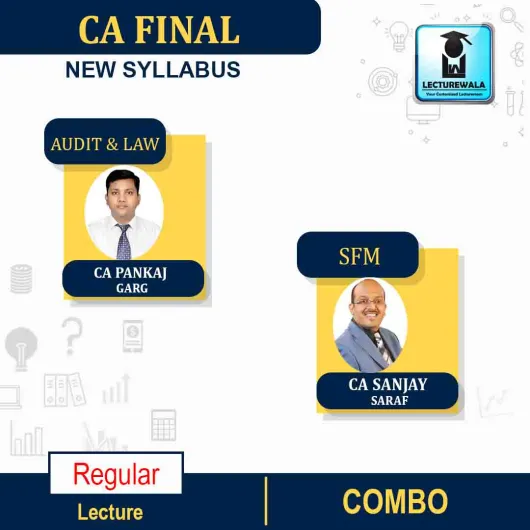 CA FINAL Audit & Law (Aug. 2021 Batch) + SFM Combo New Syllabus Regular Course By CA Pankaj Garg & CFA Sanjay Saraf :Pen Drive / Online Classes