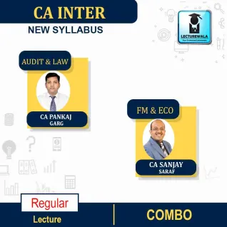 CA Inter Audit and LAW FM & ECO. COMBO New Syllabus Regular Course By CA Pankaj Garg & CA SANJAY SARAF : Pen Drive / Online Classes CA Inter Audit and LAW FM & ECO. COMBO New Syllabus Regular Course By CA Pankaj Garg & CA SANJAY SARAF : Pen Drive / Online Classes