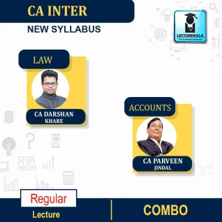 CA Inter Laws & Accounts Regular Course Combo By CA Darshan Khare & CA Parveen Jindal : PEN DRIVE / ONLINE CLASSES. CA Inter Laws & Accounts Regular Course Combo By CA Darshan Khare & CA Parveen Jindal : PEN DRIVE / ONLINE CLASSES.