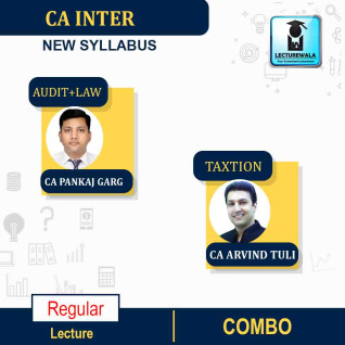 CA Inter Audit and Law & Taxation Combo New Syllabus Regular Course (Mar. 2021 Batch) By CA Pankaj Garg and CA Arvind Tuli : Pen Drive / Online Classes CA Inter Audit and Law & Taxation Combo New Syllabus Regular Course (Mar. 2021 Batch) By CA Pankaj Garg and CA Arvind Tuli : Pen Drive / Online Classes